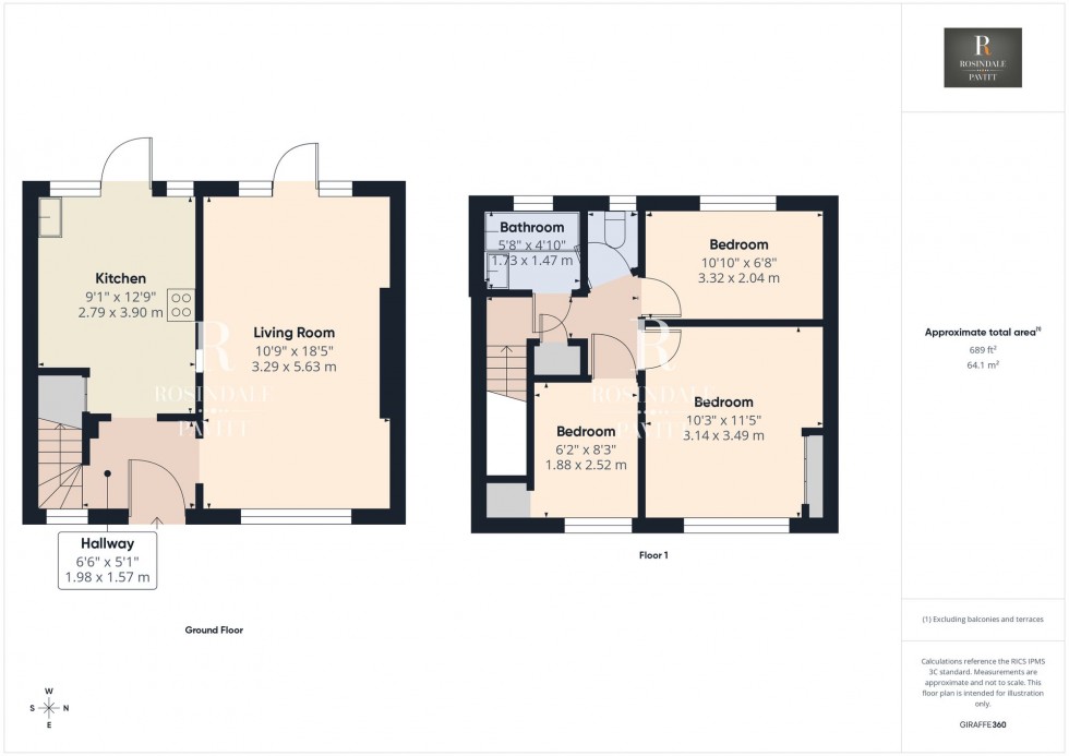 Floorplan for Darcy Avenue, Wallington, SM6