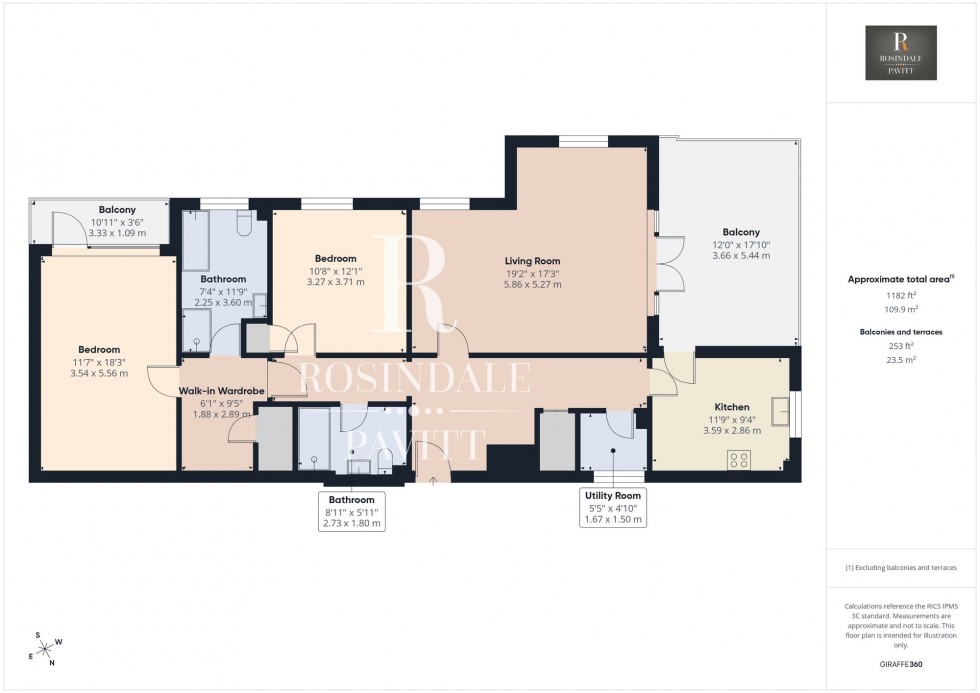 Floorplan for Beddington Gardens, Wallington