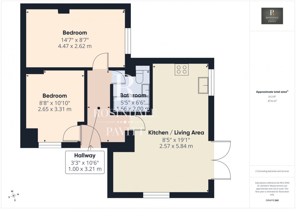Floorplan for Chancellor Gardens, South Croydon, CR2