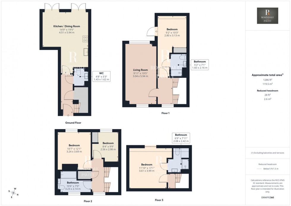 Floorplan for Thimble Crescent, Wallington, SM6