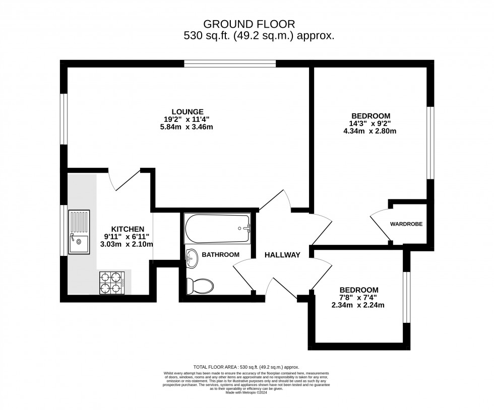 Floorplan for Wallington