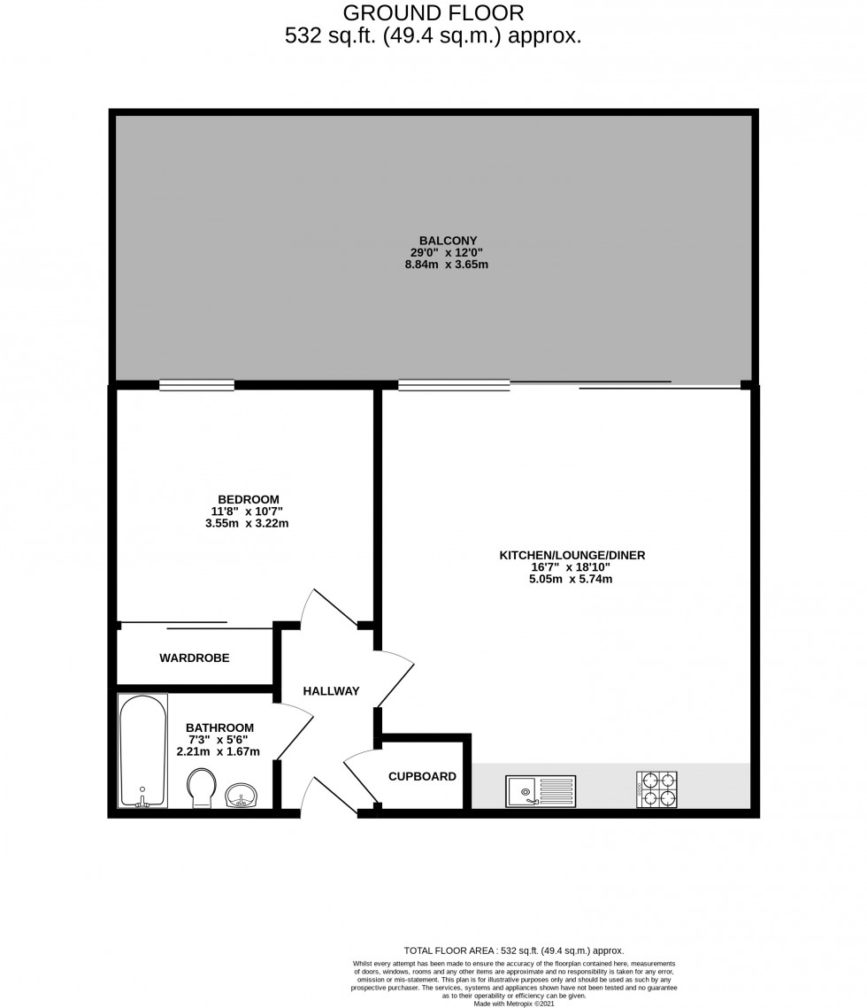 Floorplan for Wallington