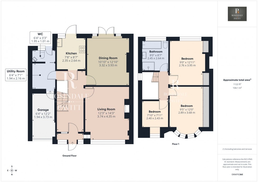 Floorplan for West Avenue, Wallington, SM6