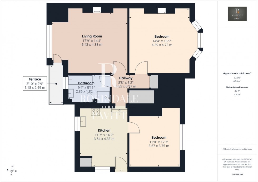 Floorplan for Park Road, Wallington, SM6
