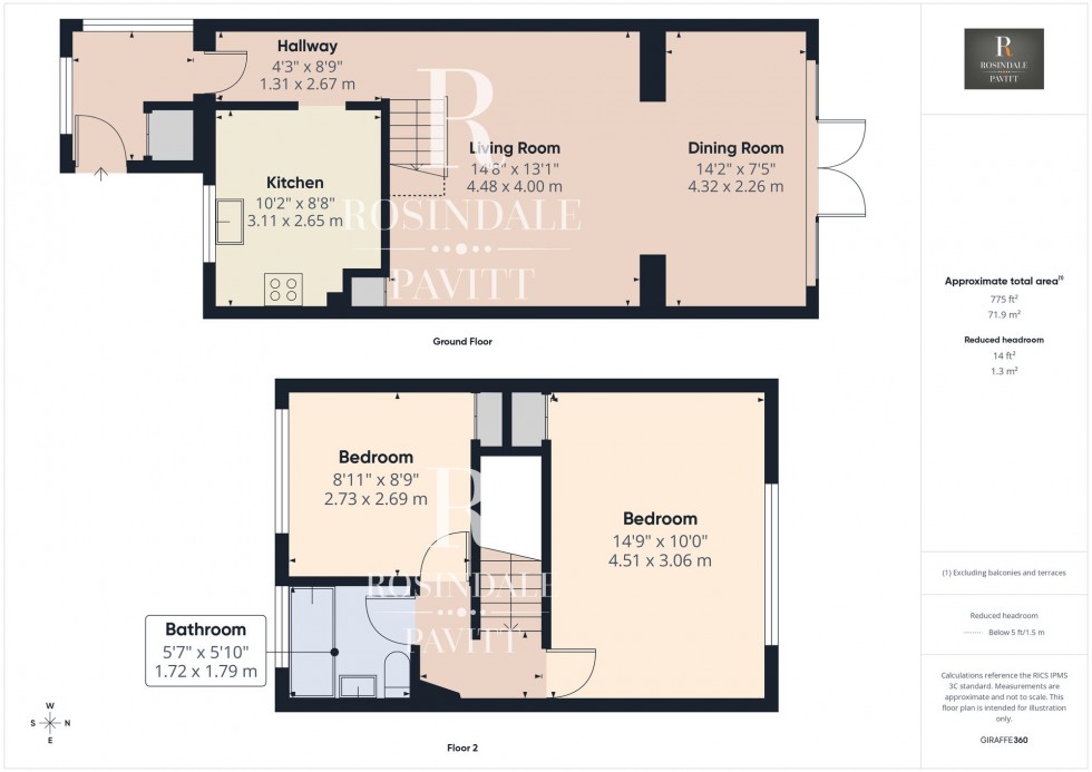 Floorplan for Garratt Close, Croydon, CR0