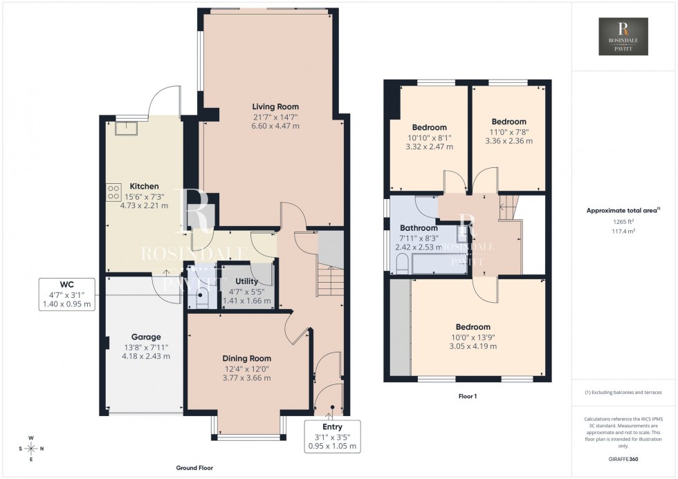 Floorplan for Sandy Lane South, South Wallington