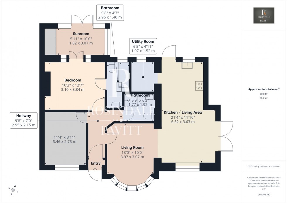 Floorplan for Hallowell Avenue, Croydon, CR0