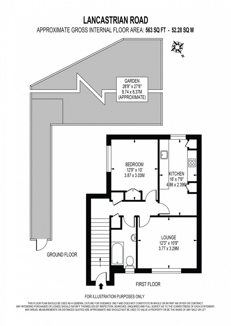 Floorplan for Lancastrian Road, Wallington, SM6