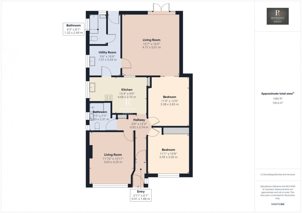 Floorplan for Grosvenor Road, Wallington, SM6