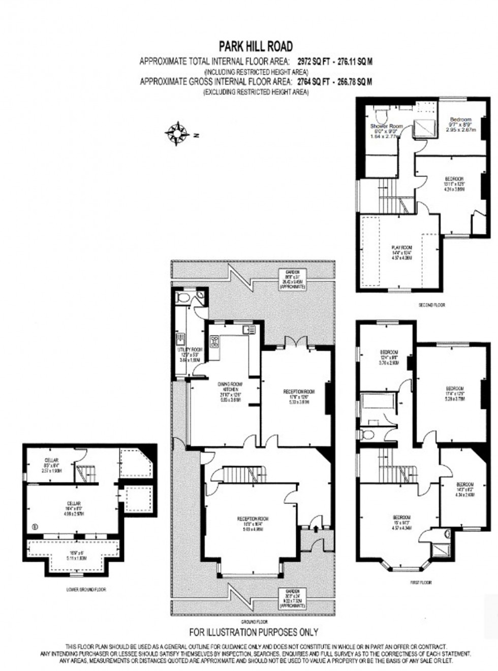 Floorplan for Park Hill Road, Wallington, SM6