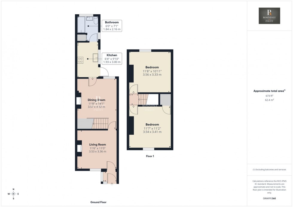 Floorplan for Melbourne Road, Wallington, SM6