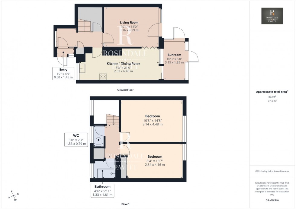 Floorplan for Brabazon Avenue, Wallington, SM6