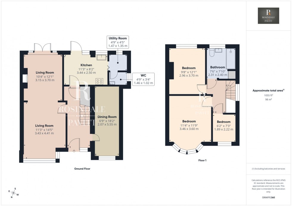 Floorplan for Godalming Avenue, Wallington, SM6