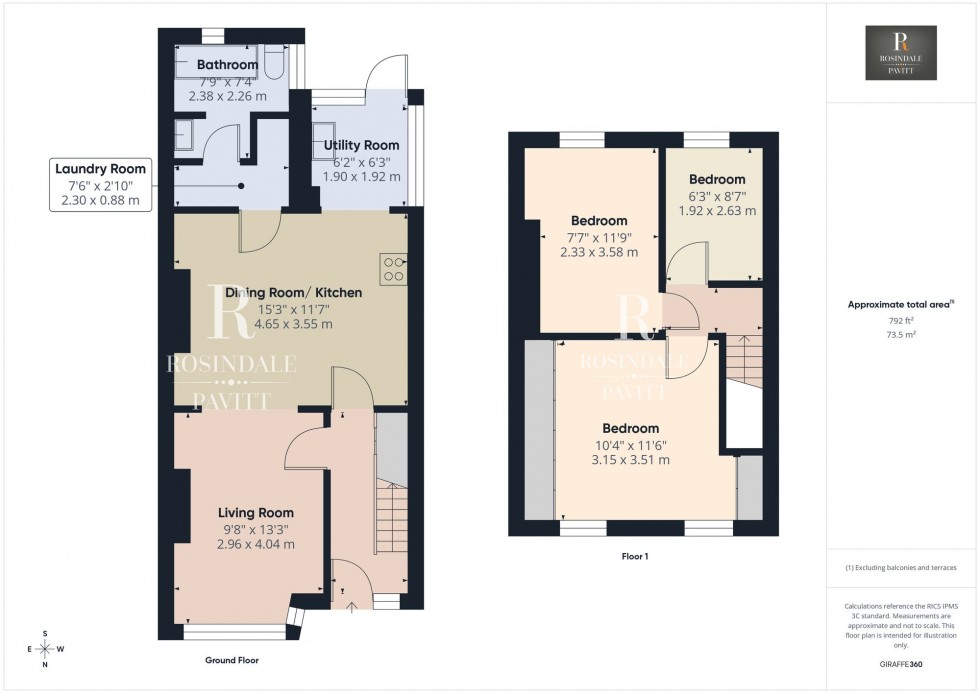 Floorplan for South Avenue, Carshalton, SM5