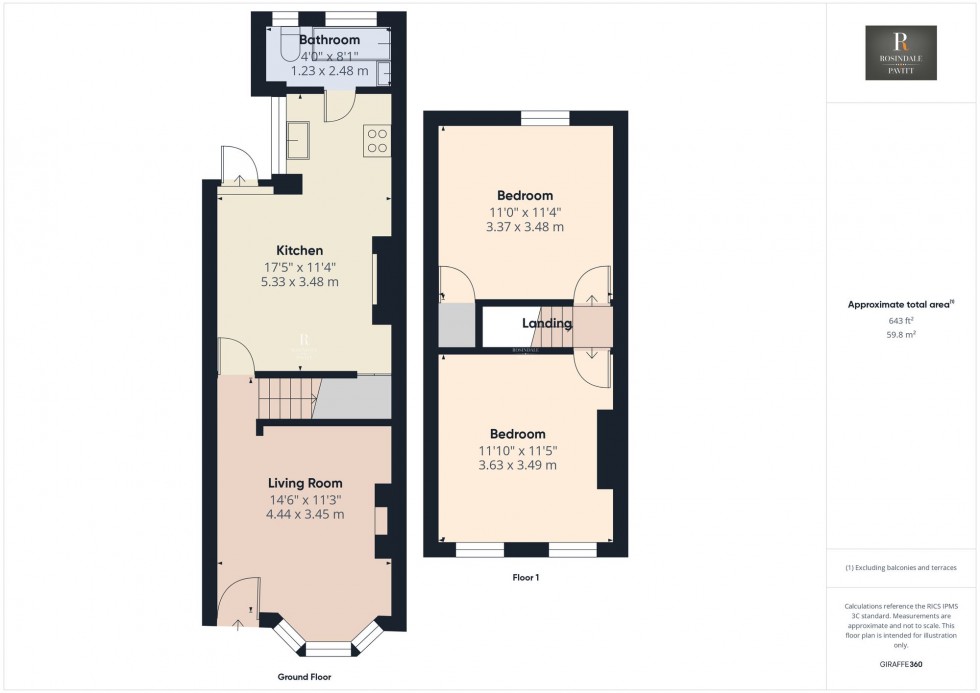 Floorplan for Sussex Road, South Croydon, CR2
