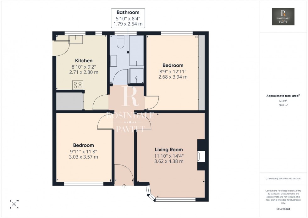 Floorplan for Spring Gardens, Wallington, SM6