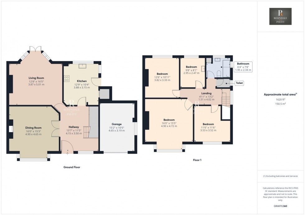 Floorplan for Buckingham Way, Wallington, SM6