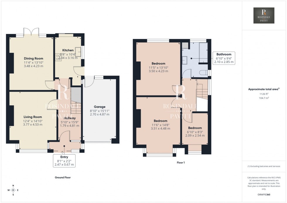 Floorplan for Crichton Avenue, Wallington, SM6