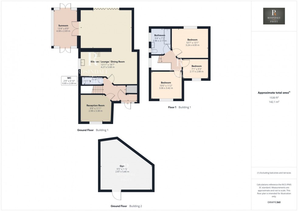Floorplan for Southway, Wallington, SM6