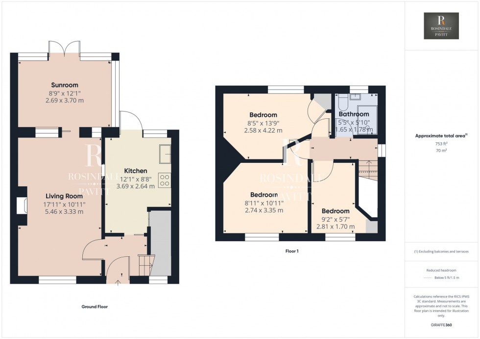 Floorplan for Orchard Avenue, Mitcham, CR4