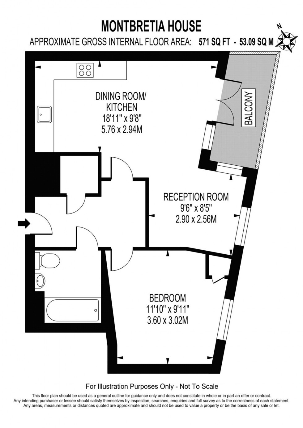 Floorplan for Peony Drive, Mitcham Junction, CR4