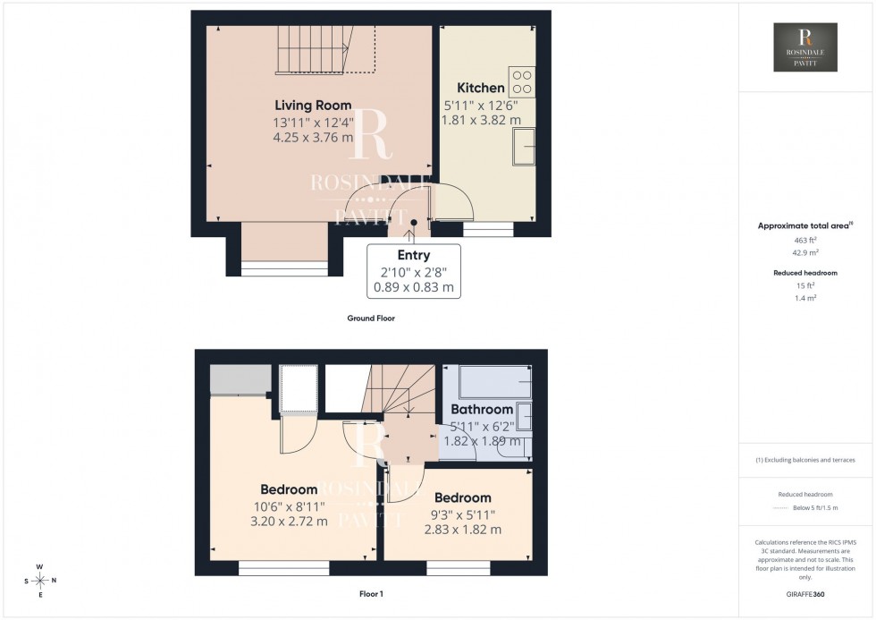 Floorplan for Whelan Way, Wallington, SM6