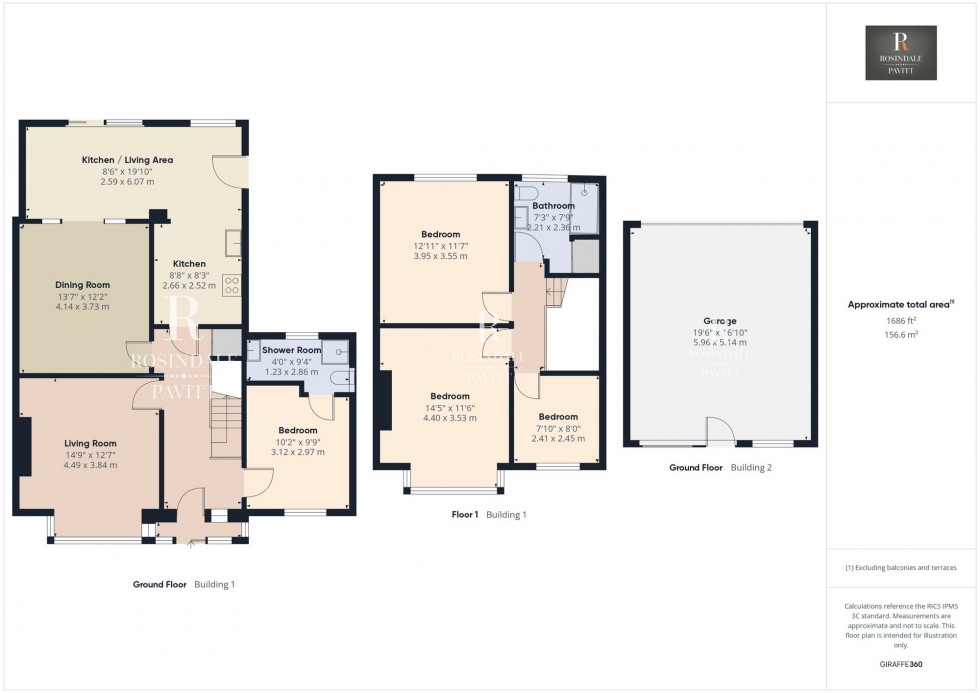 Floorplan for Sheen Way, Wallington, SM6