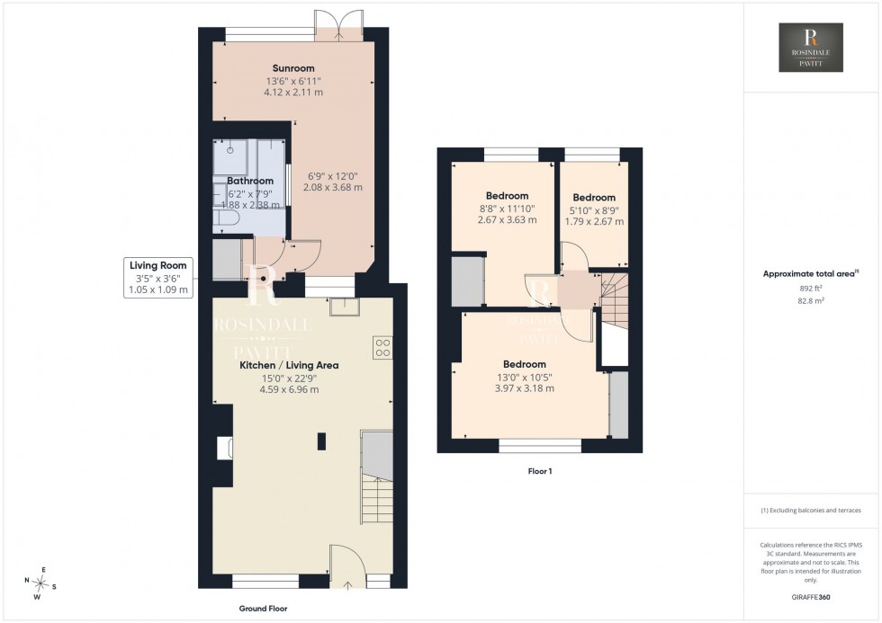 Floorplan for Bernard Road, Wallington, SM6
