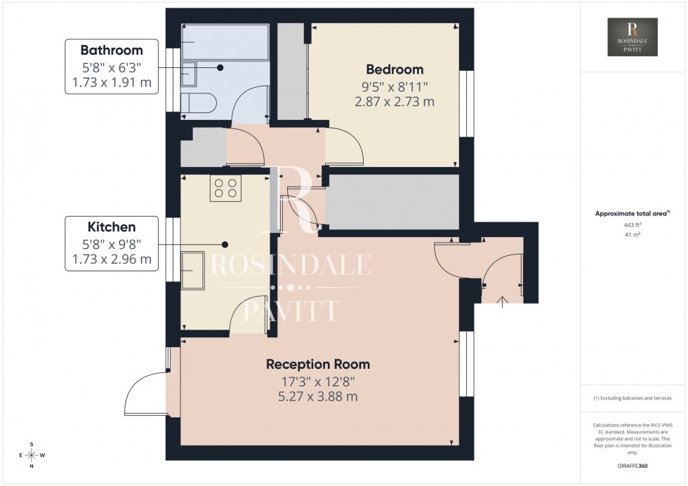 Floorplan for Rookwood Avenue, Wallington, SM6