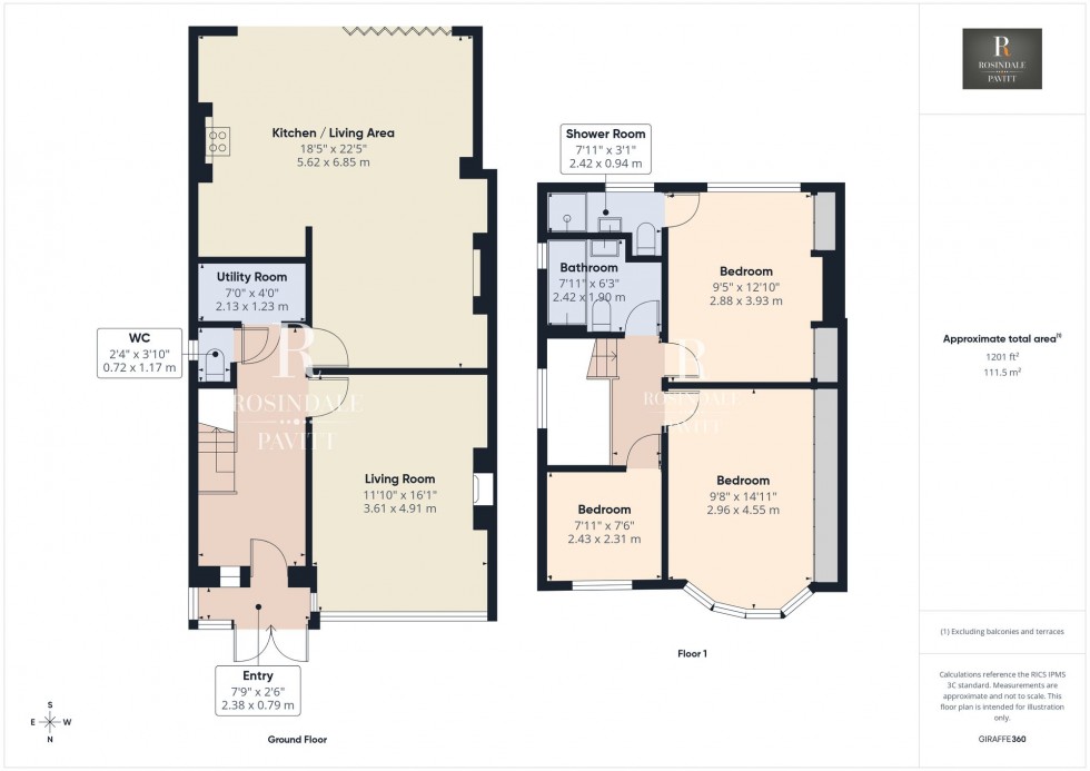 Floorplan for Godalming Avenue, Wallington, SM6